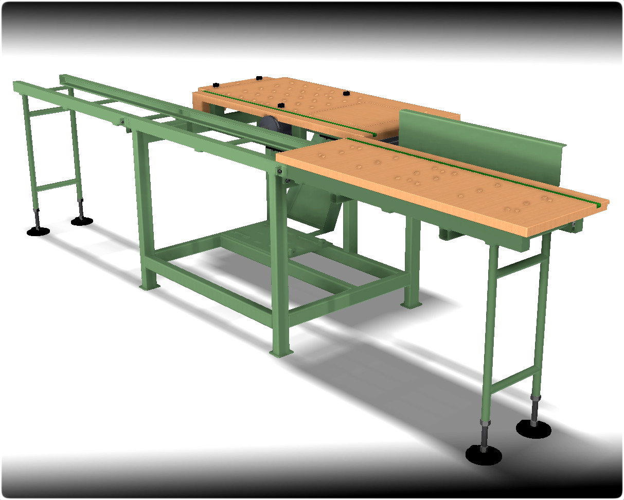 圆锯一体工作台3D图纸 INVENTOR设计 附STP