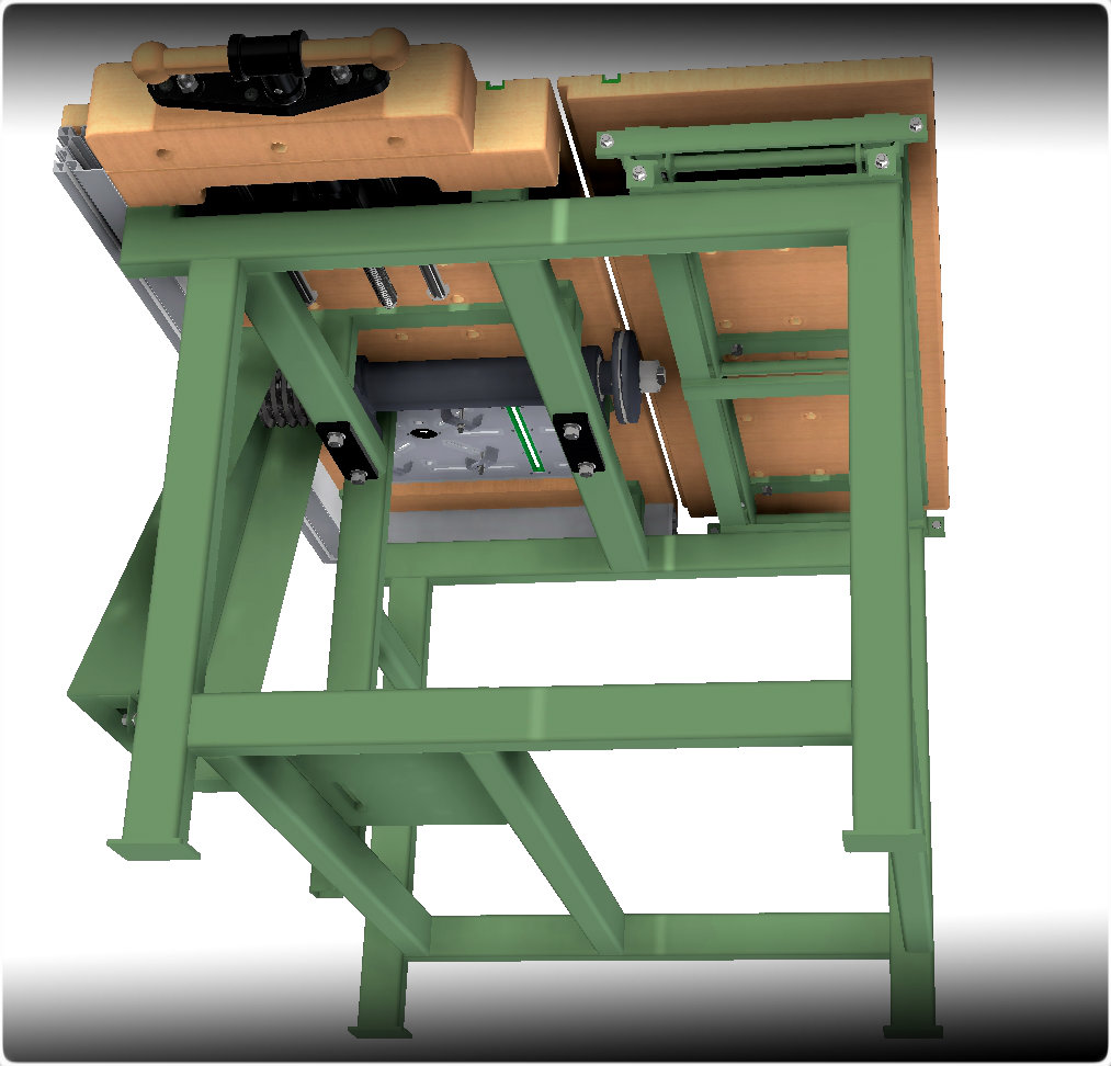 圆锯一体工作台3D图纸 INVENTOR设计 附STP