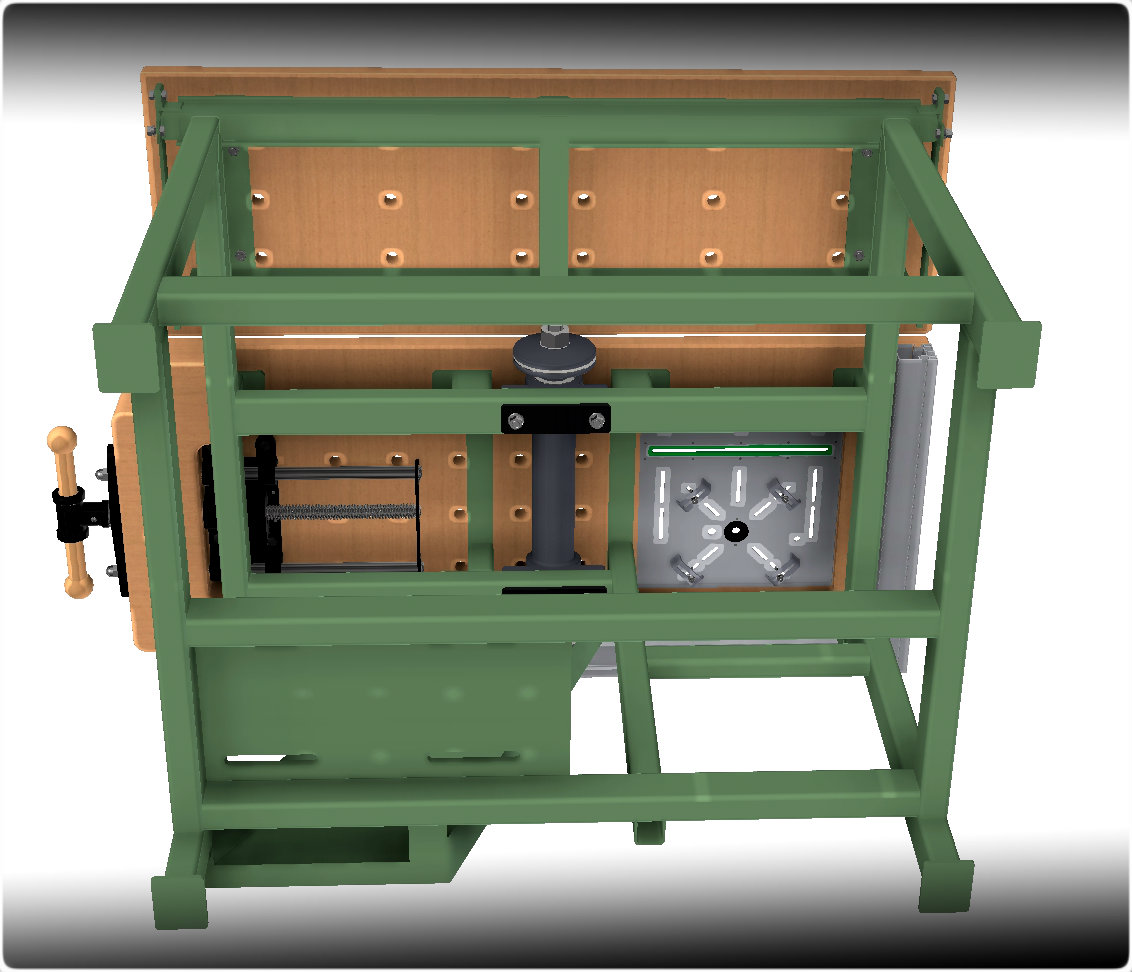 圆锯一体工作台3D图纸 INVENTOR设计 附STP