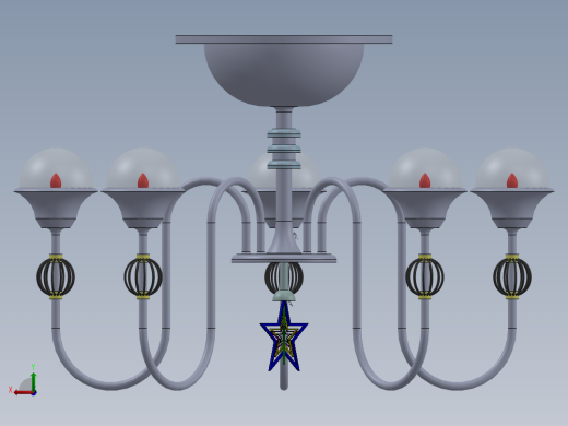 豪华吊灯后视缩略图