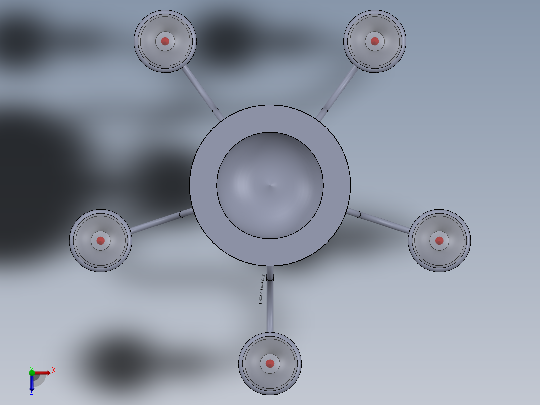 豪华吊灯俯视图