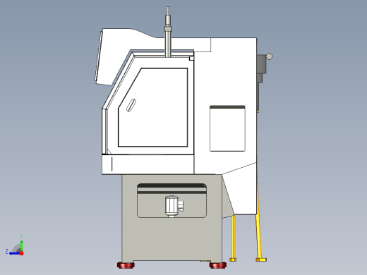 CK-0640自动送料数控车床右视缩略图