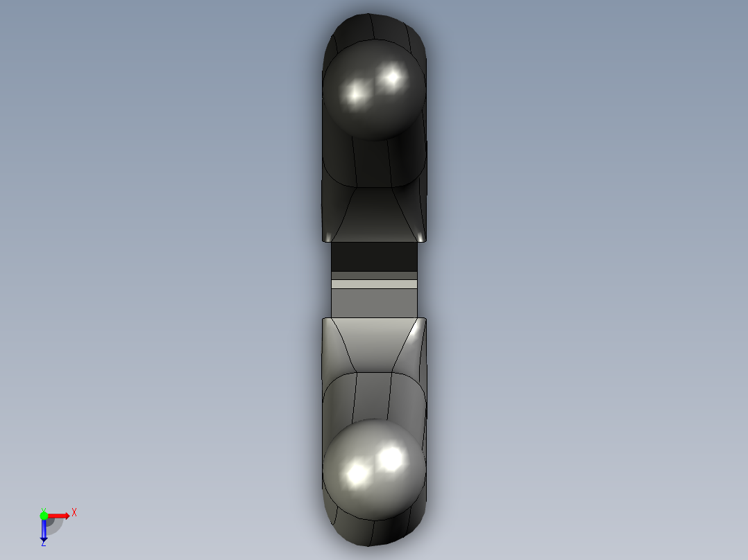 尖嘴钳模型俯视图