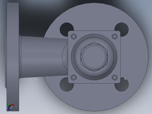 法兰安全阀-316L DN25-DN80俯视缩略图