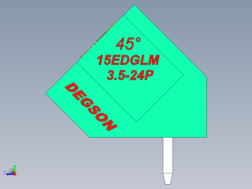 DEGSON 15EDG（公头） 3.5mm 螺钉锁紧，插拔式接线端子 FullPack-15EDGLM-3.5-24P-14-00AH右视缩略图