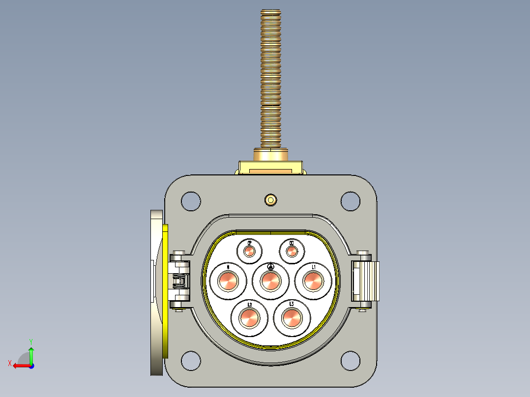 FCS32L0001-000交流充电座后视图
