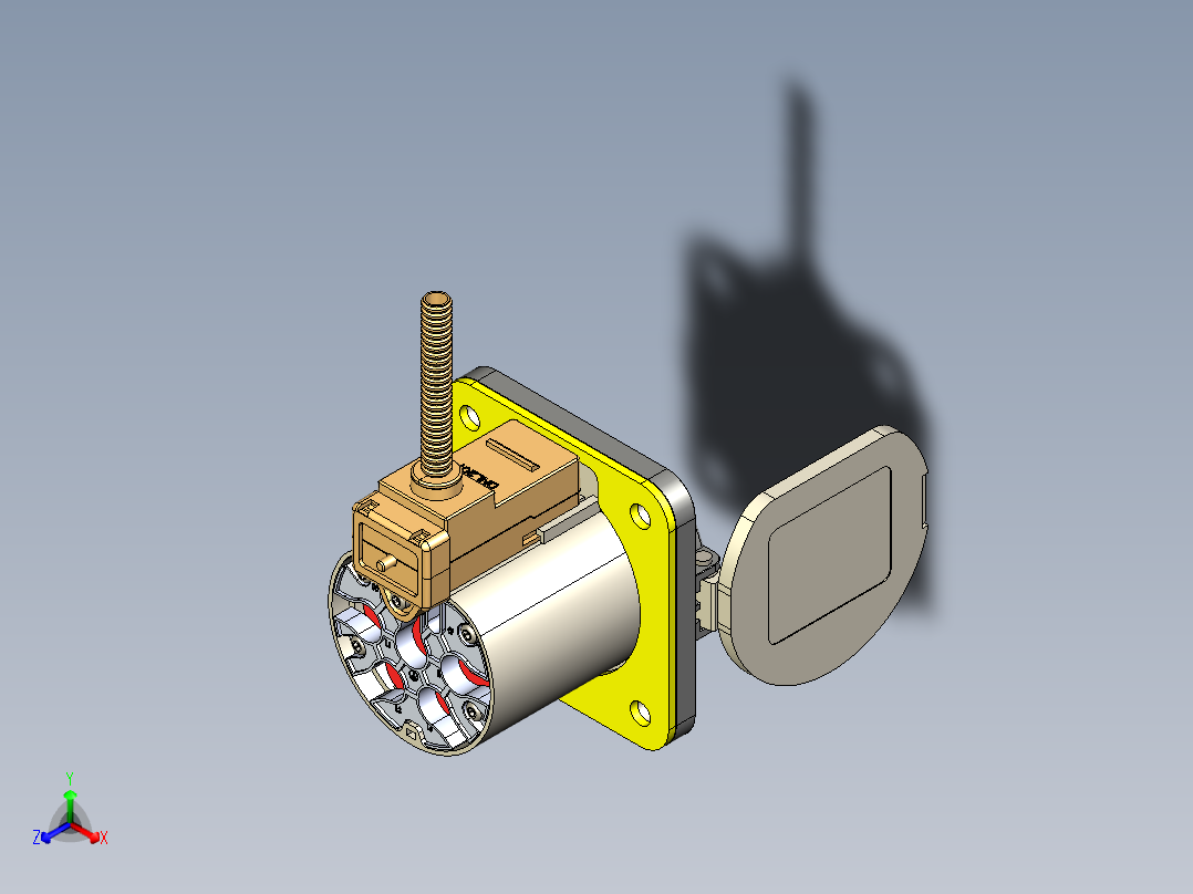 FCS32L0001-000交流充电座正等轴测图