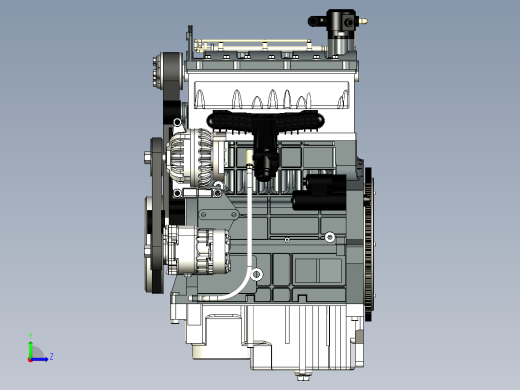 YT403汽缸柴油机左视缩略图