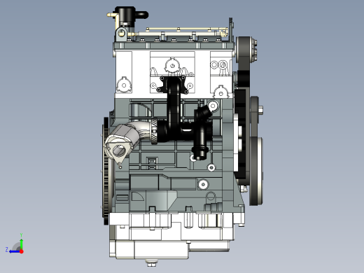 YT403汽缸柴油机右视缩略图
