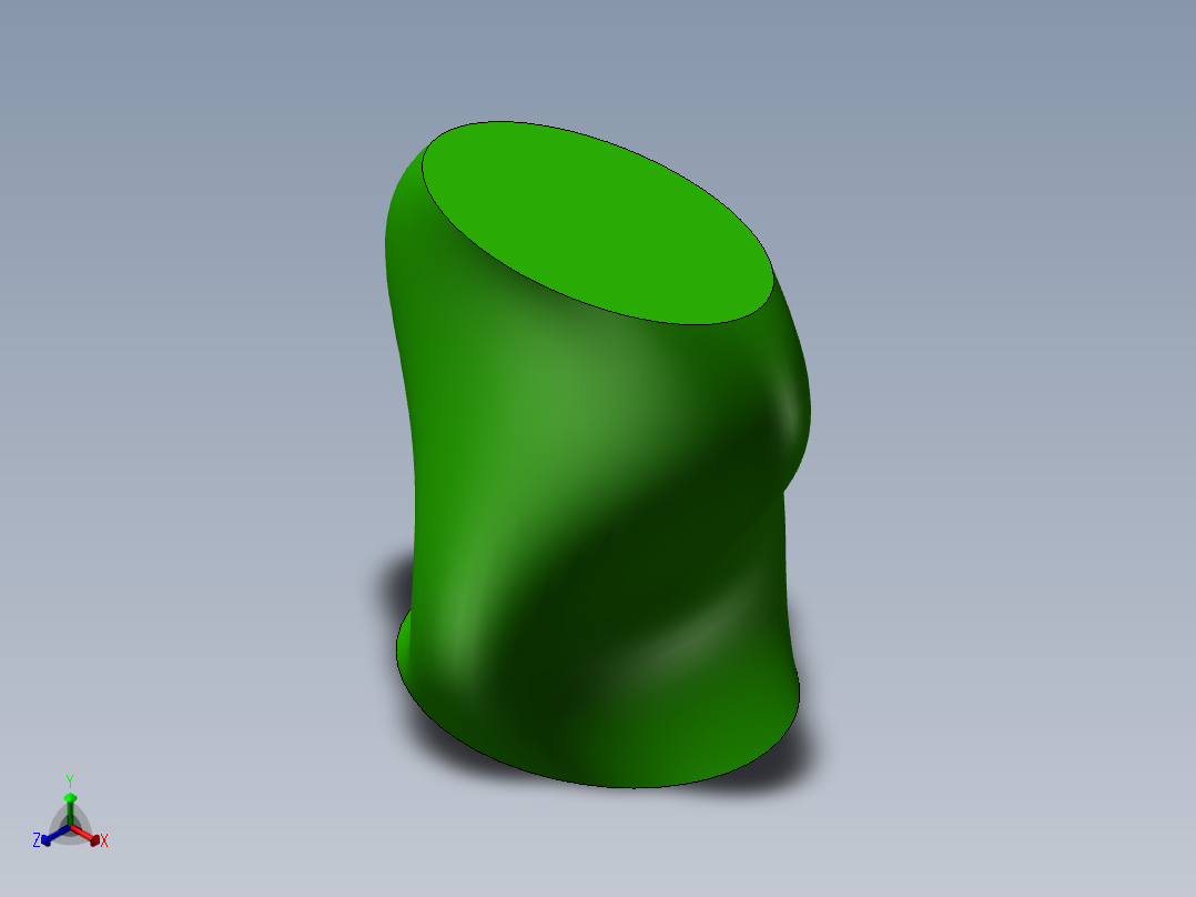 SW格式3D图(模型练习题)-046正等轴测图