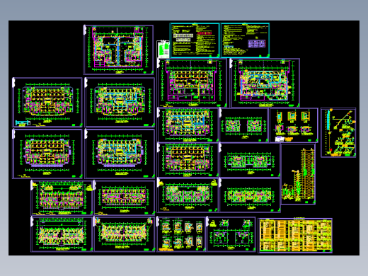 山东省淄博市某大厦暖通图