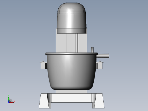 立式打蛋器三维SW模型前视缩略图