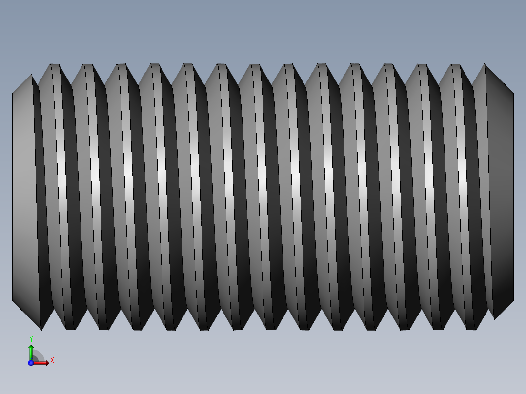 DIN 913-ISO 4026 固定螺钉-M16 L=30.SLDPRT前视图