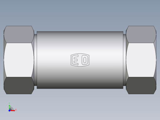 卡套式工业通用硬管接头EO_Weld_bulkhead_fitting_ESV28L71前视缩略图