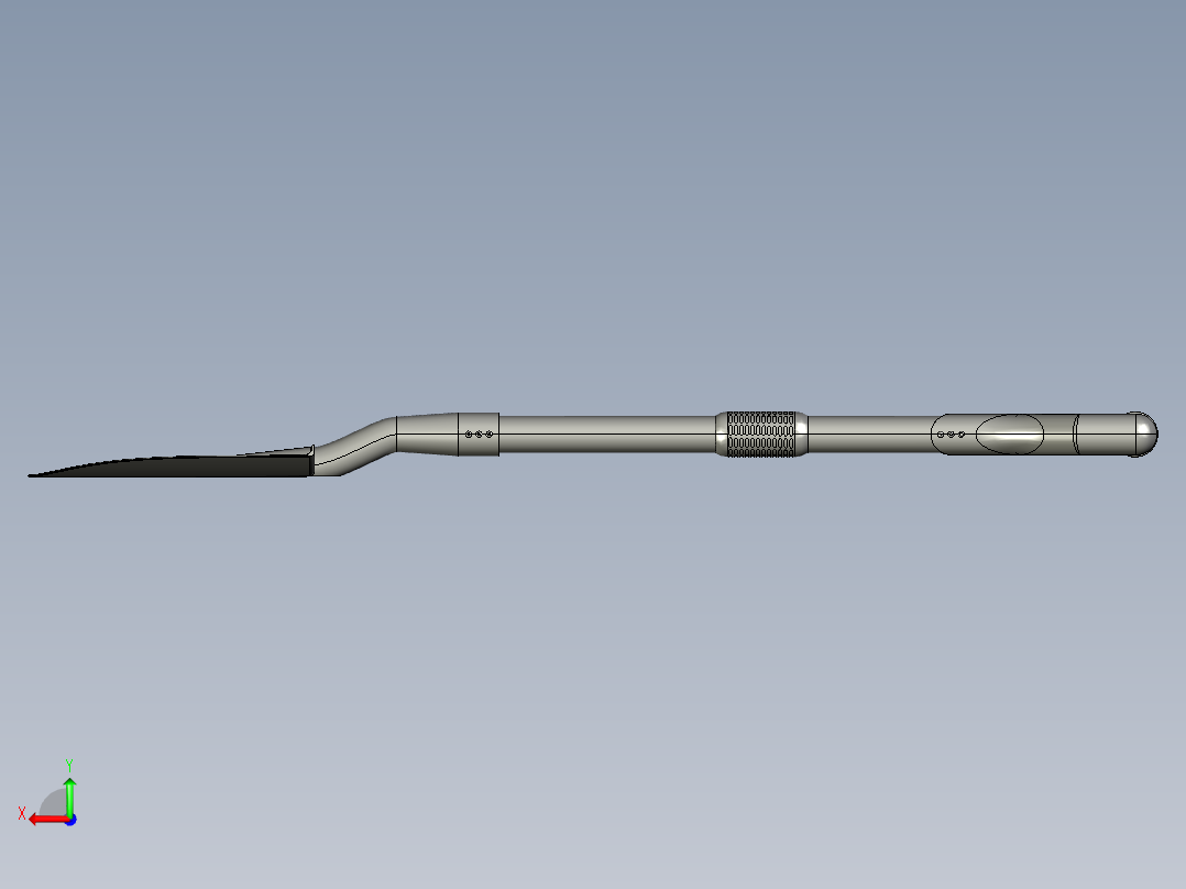 铲挖工具后视图