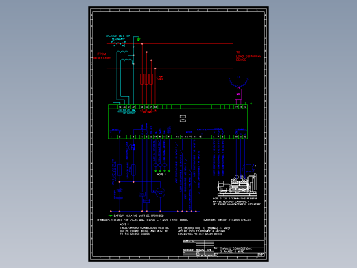 柴油发电机组并机控制器图纸