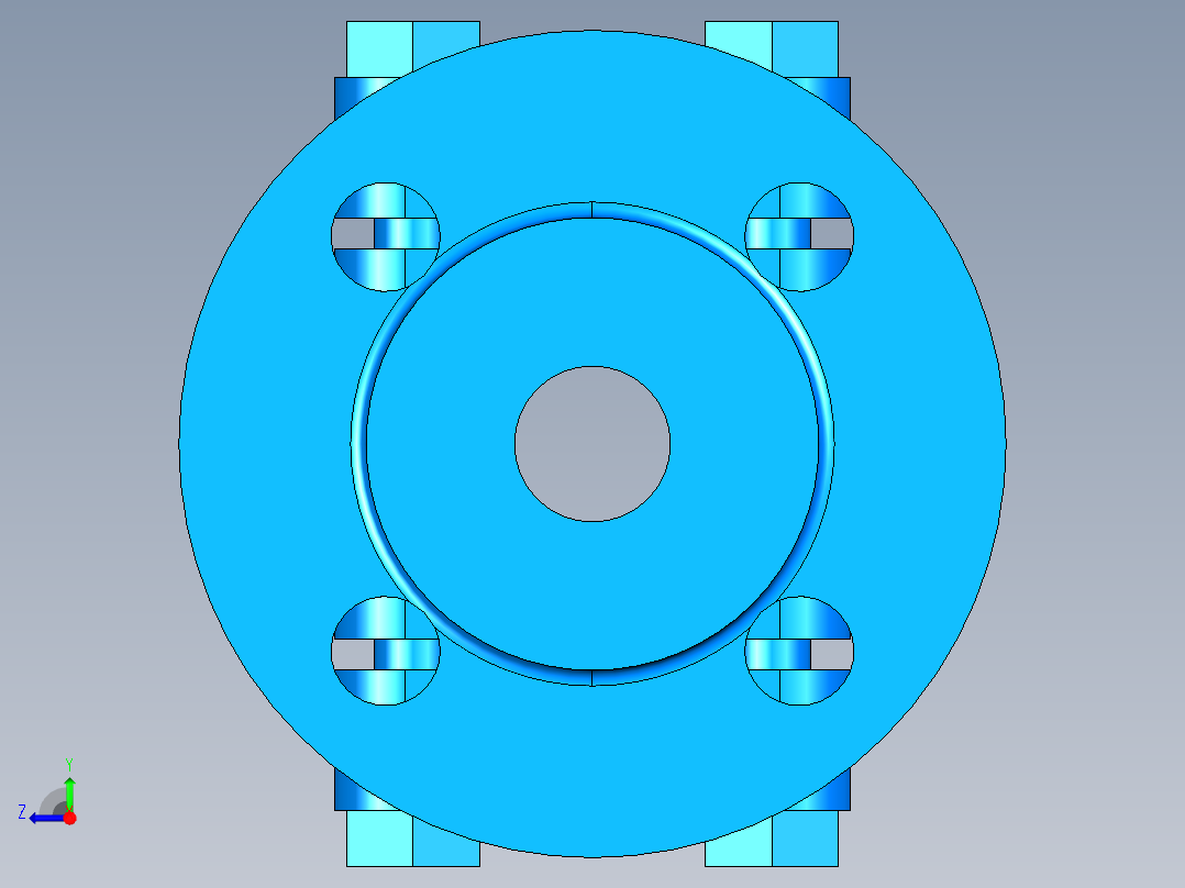 阀门模型-DN20___右视图