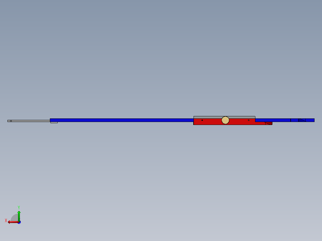 精度0.02mm卡尺模型后视图