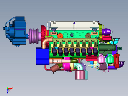 德国MTU发电机组俯视缩略图