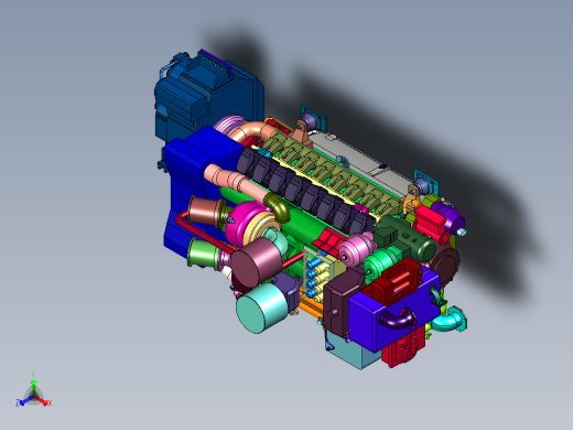 德国MTU发电机组正等轴测缩略图
