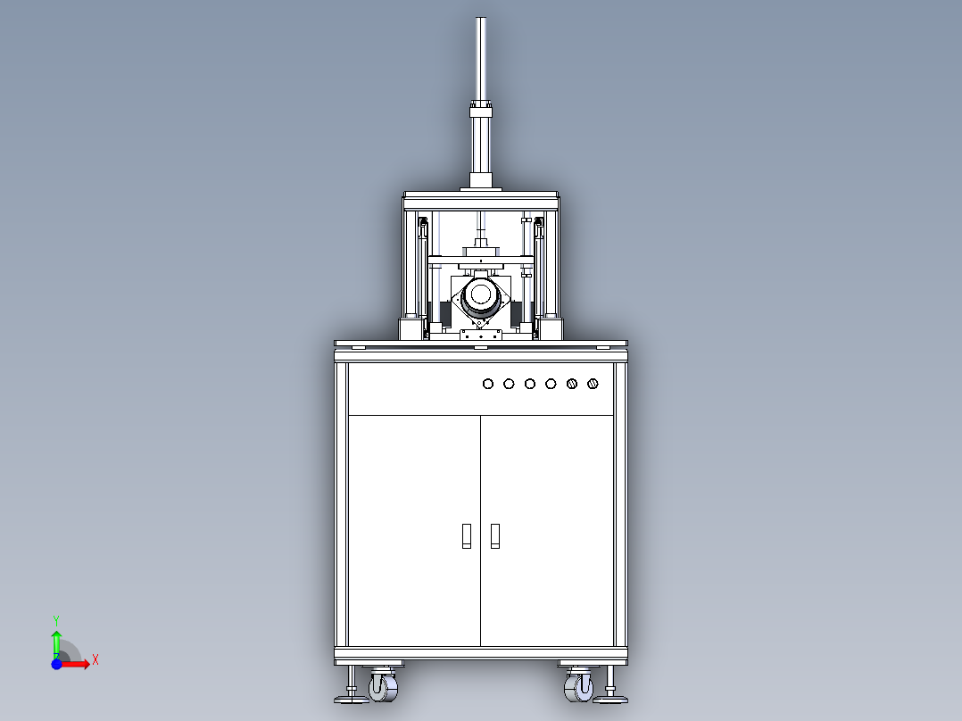 小型冲压机前视图
