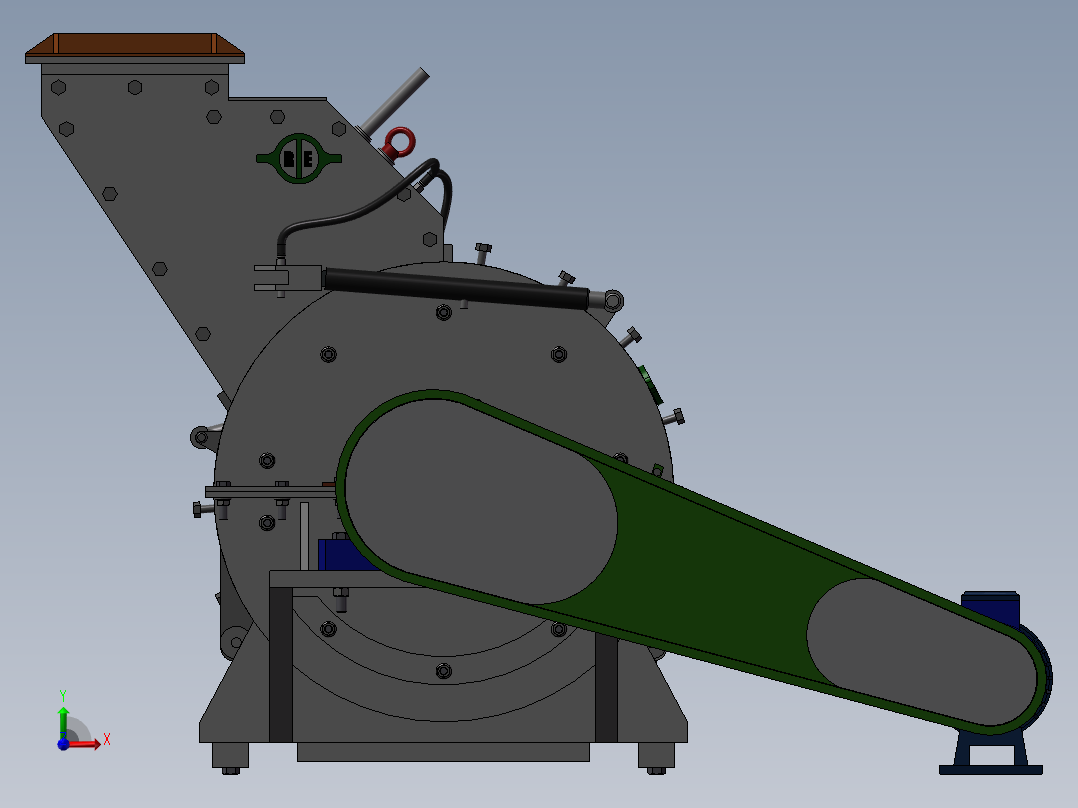 676粉碎机前视图