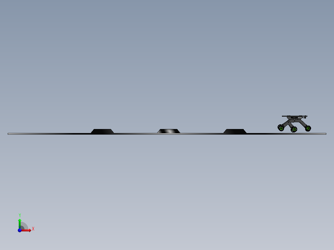 摇臂转向架机构前视图