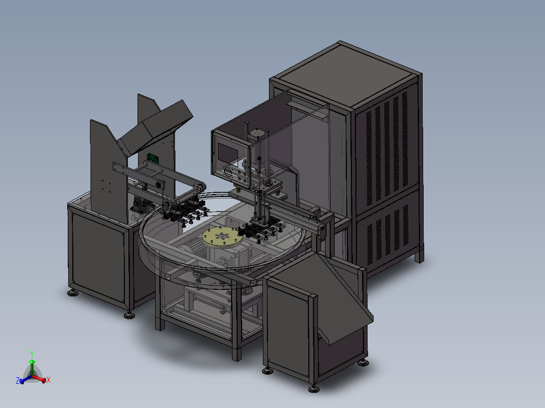 自动转盘式高频吸塑包装机