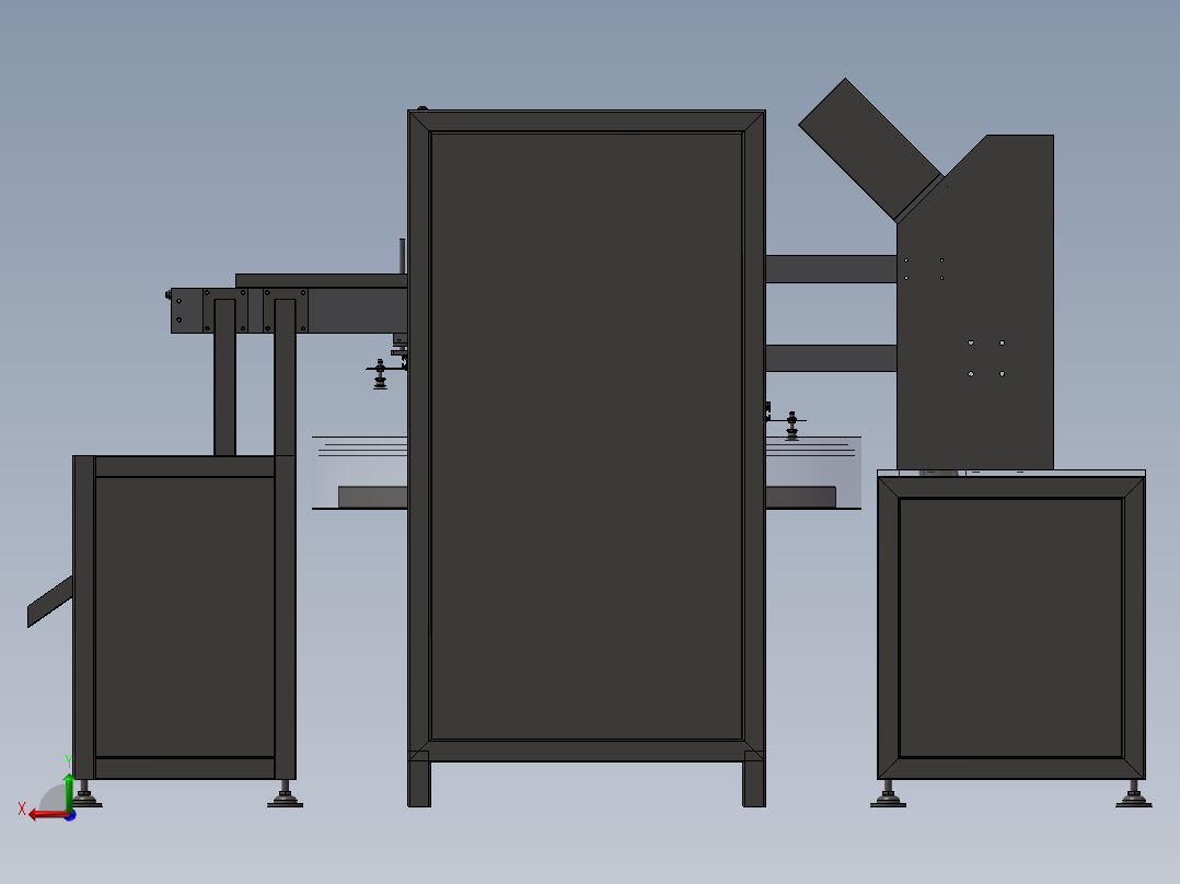 自动转盘式高频吸塑包装机后视图