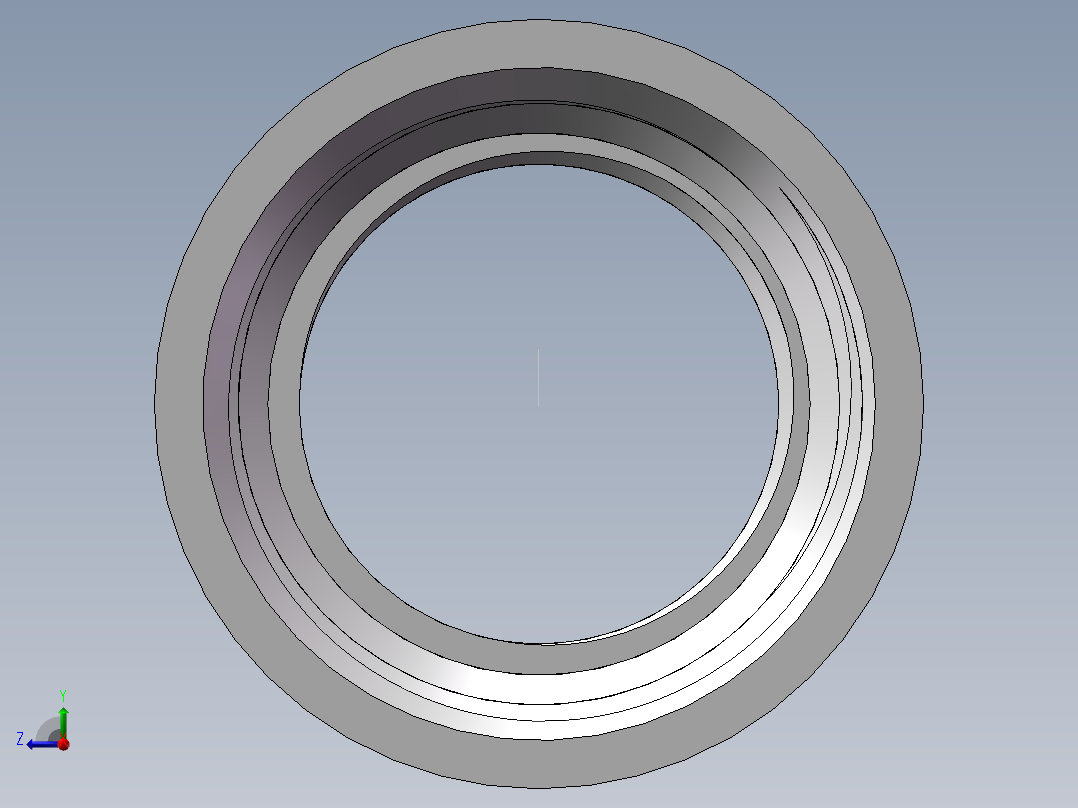 管箍-异径有边 DN25-DN20右视图