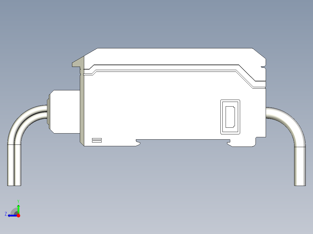 基恩士GV-22(P)_kc图纸模型右视图