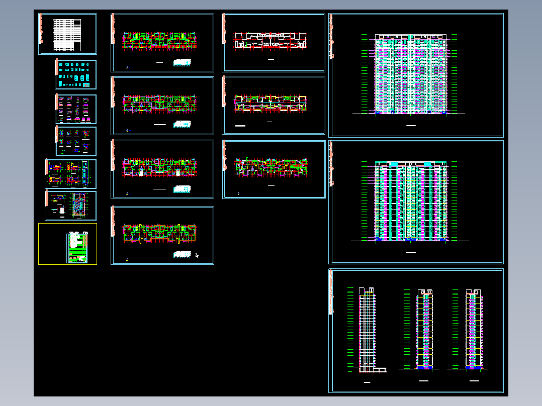 高层住宅楼建筑施工图
