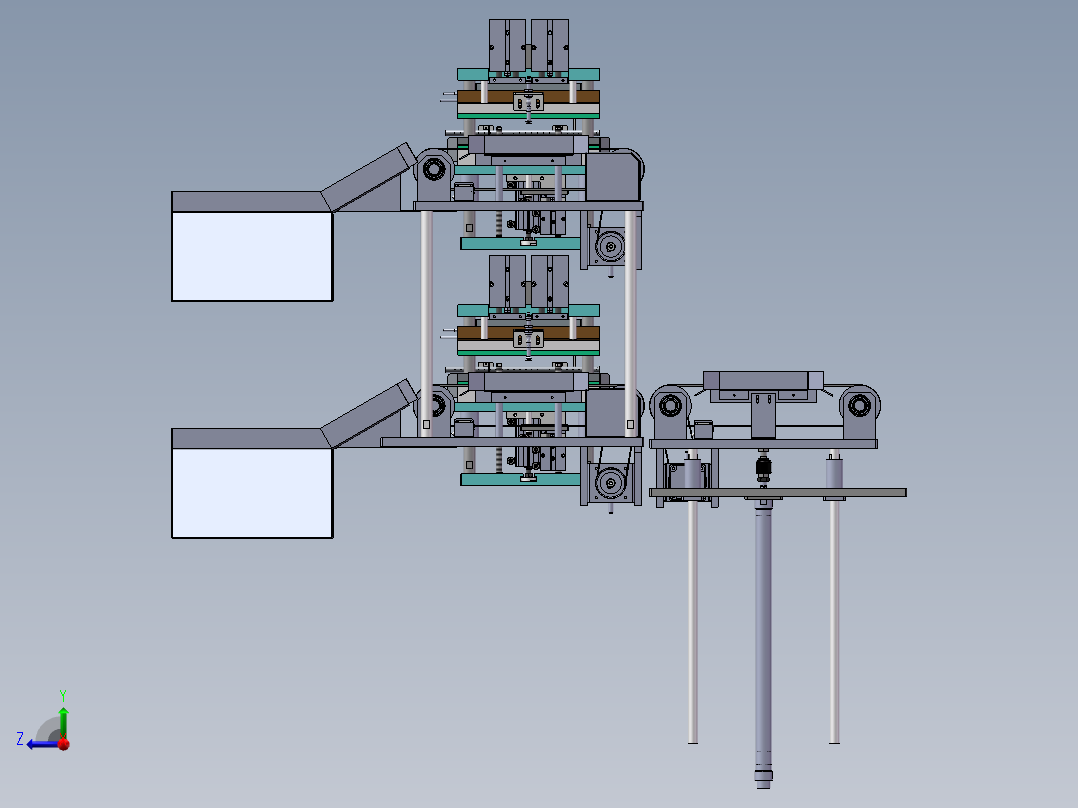 胶袋热封打包机sw18可编辑右视图