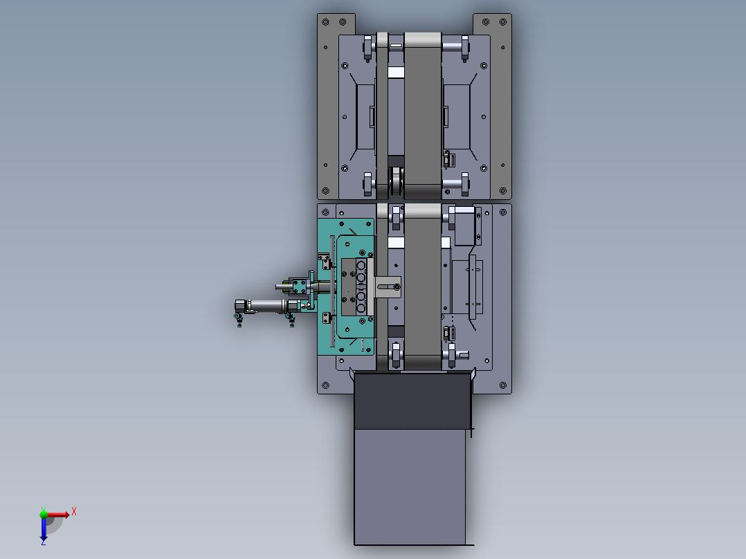 胶袋热封打包机sw18可编辑俯视图
