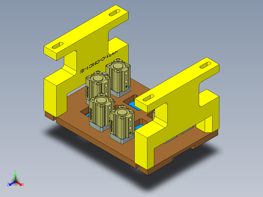 X321-C-笔记本CNC工装夹具三维模型CNC1-190902主视图