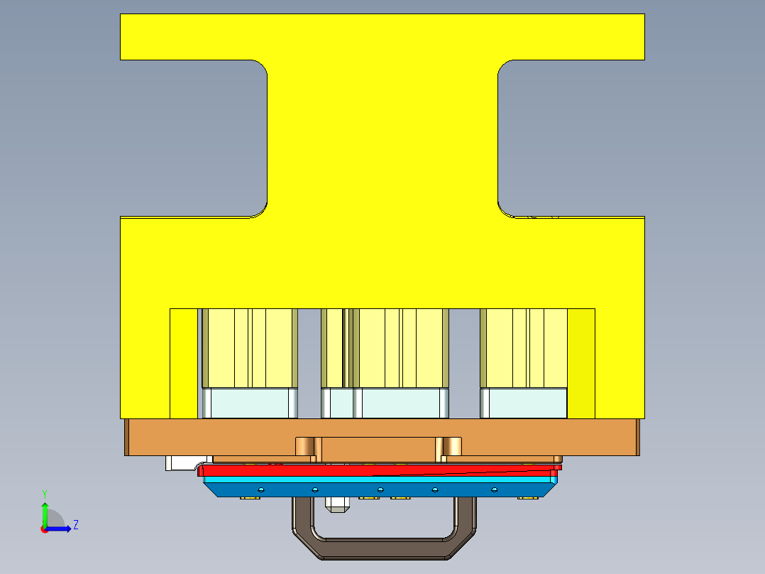X321-C-笔记本CNC工装夹具三维模型CNC1-190902左视图