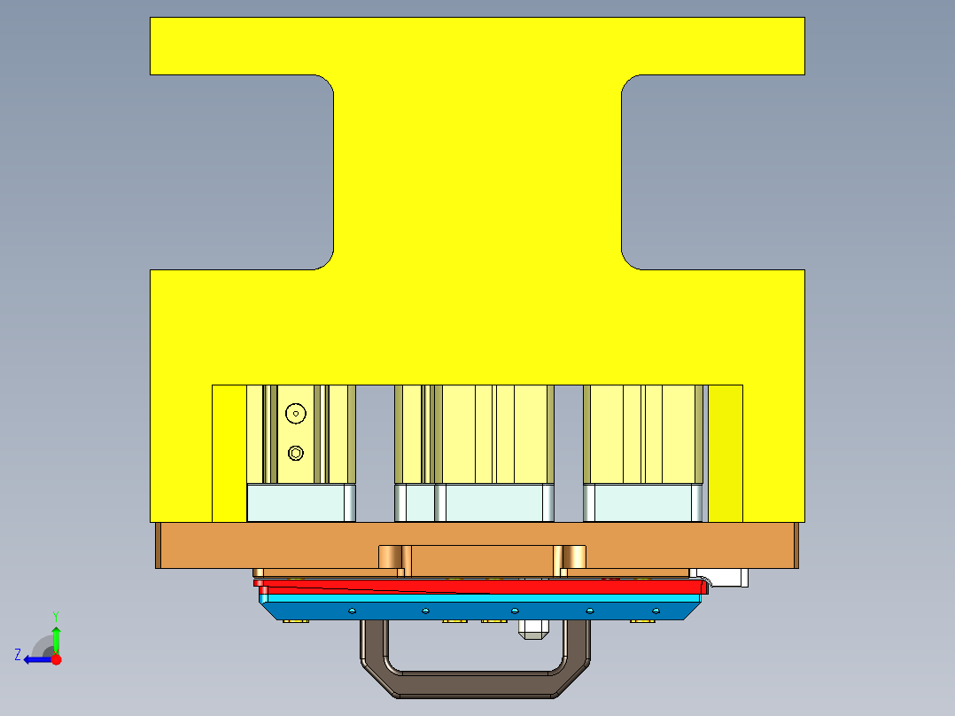 X321-C-笔记本CNC工装夹具三维模型CNC1-190902右视图