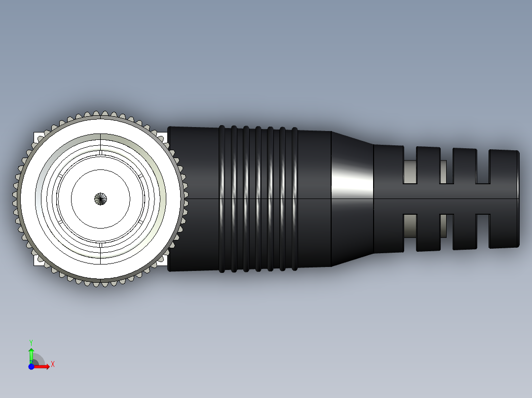 A0002452-BNC连接器（公头）RG58前视图