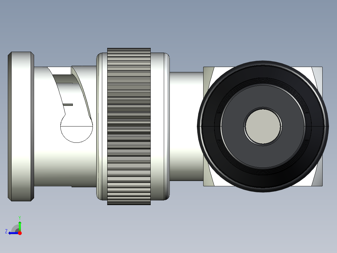 A0002452-BNC连接器（公头）RG58右视图