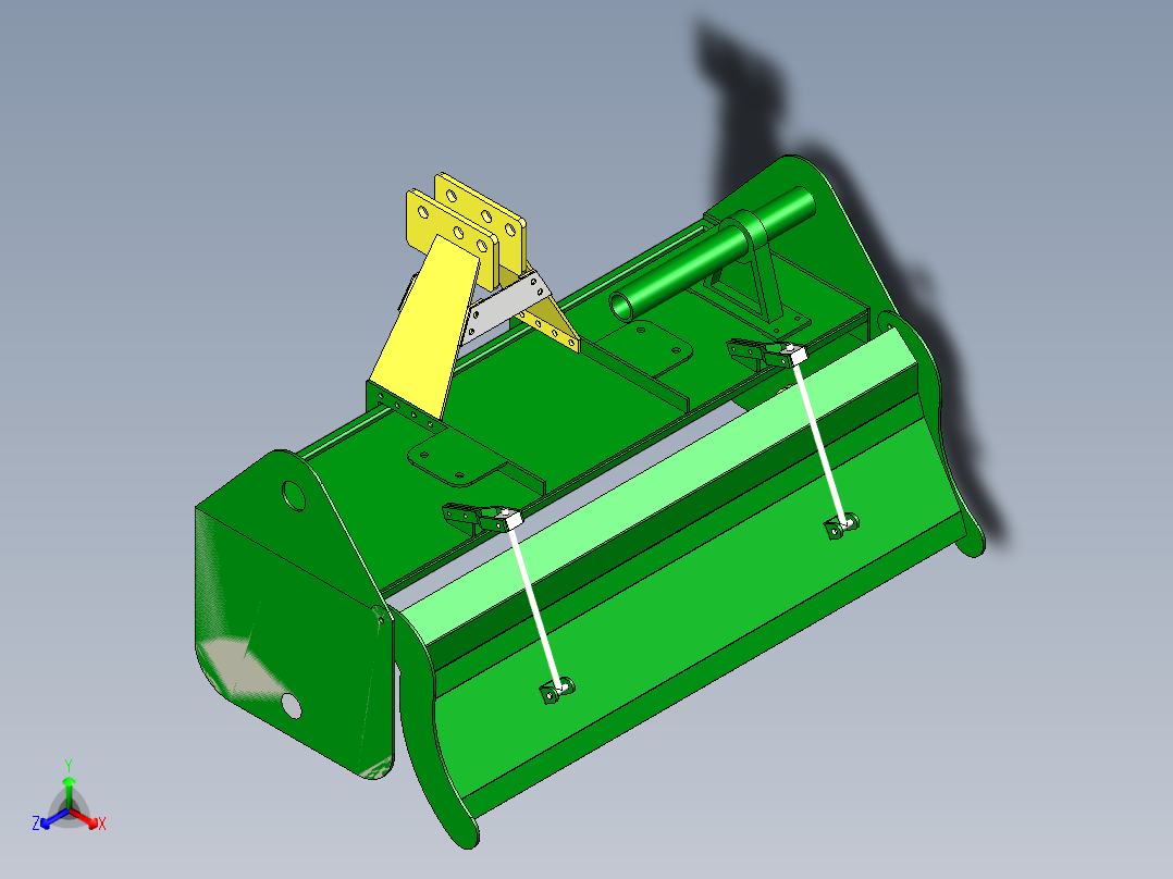 旋耕机刀辊机架