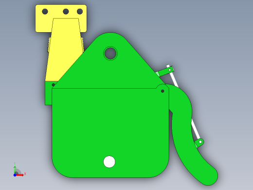 旋耕机刀辊机架前视缩略图