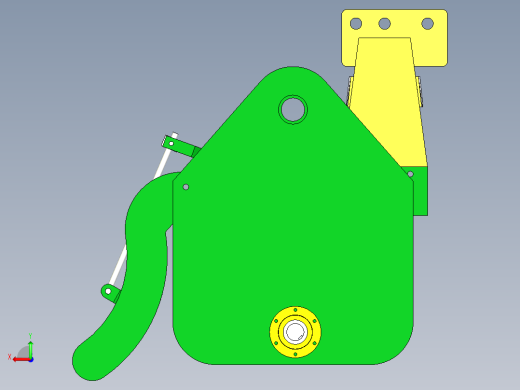 旋耕机刀辊机架后视缩略图