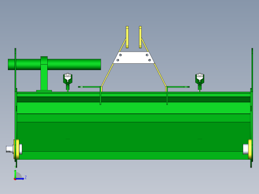 旋耕机刀辊机架左视缩略图