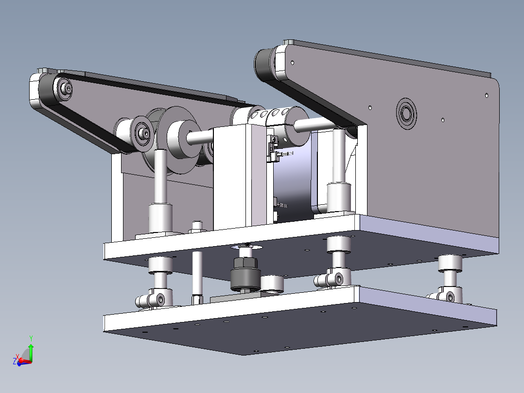 0.26米宽小型双带输送机