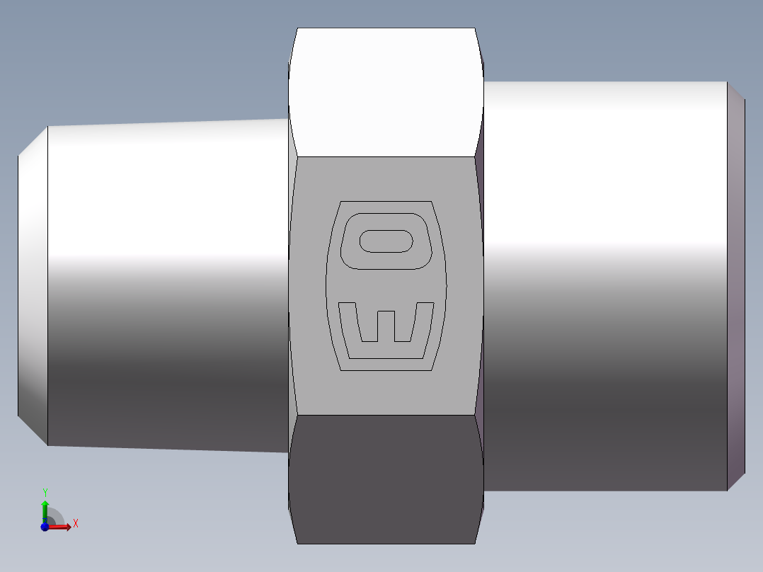 美制锥螺纹、1DN-22-06前视图