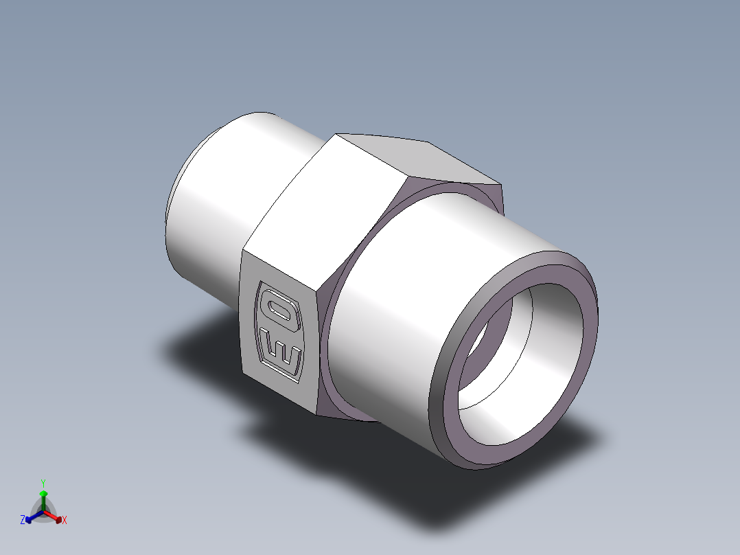 美制锥螺纹、1DN-22-06正等轴测图