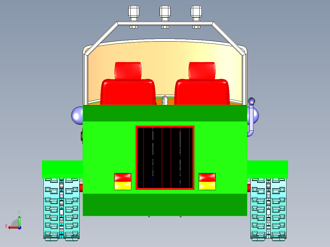 A3003964-六轮越野车后视图