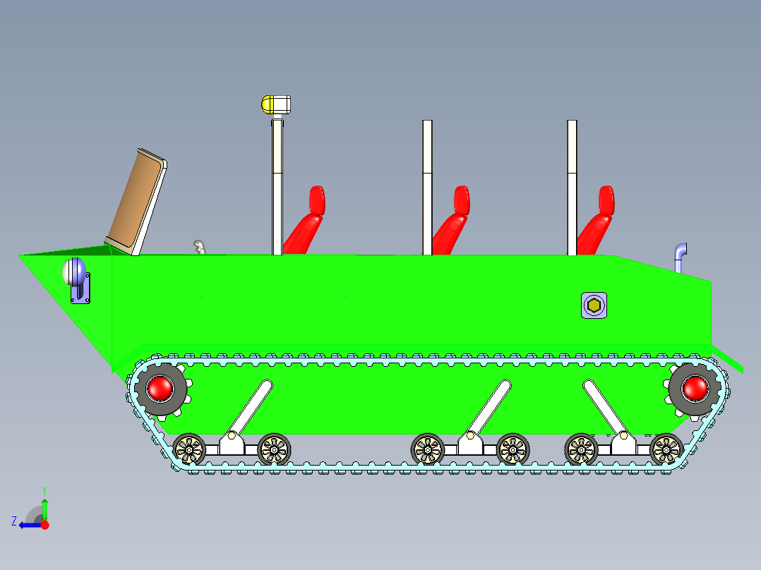 A3003964-六轮越野车右视图