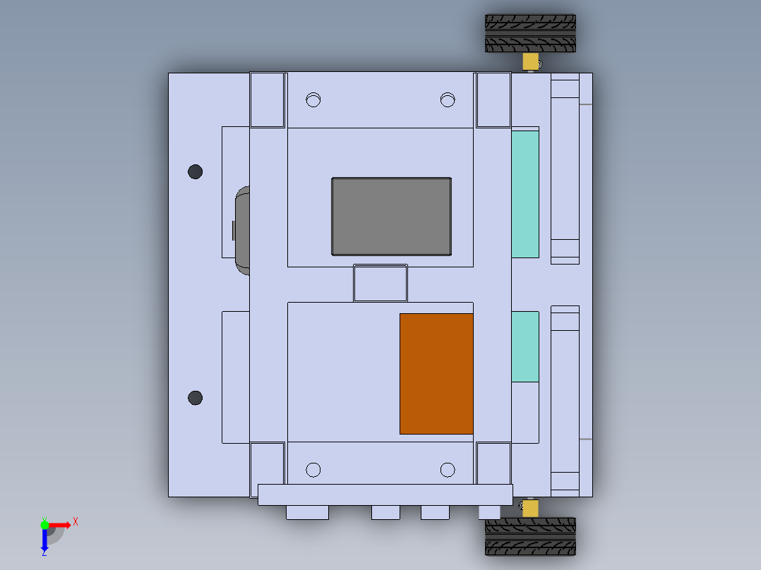 AGV小车、AGV(59)俯视图