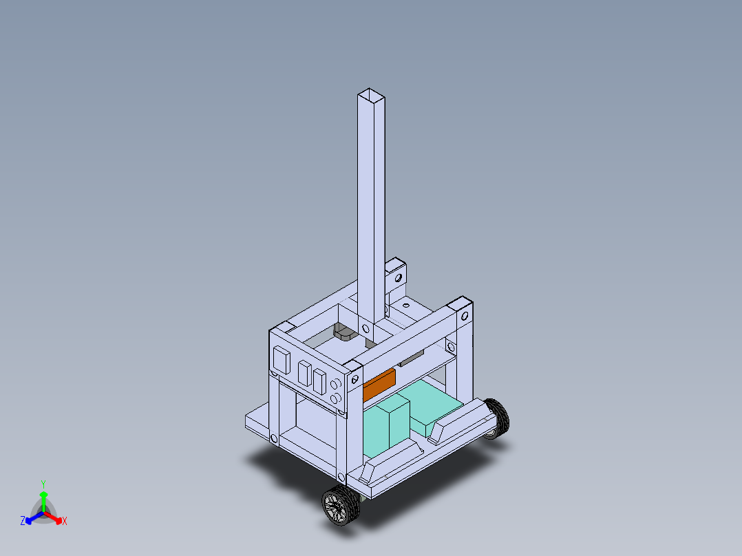 AGV小车、AGV(59)正等轴测图